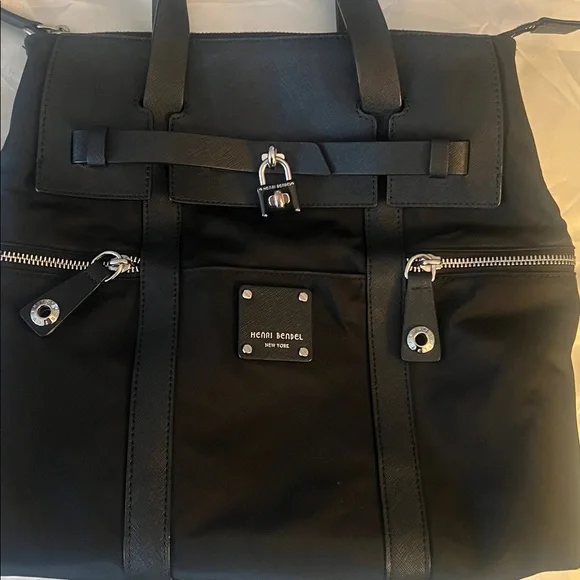 Henri Bendel Jetsetter Backpack - Black and Silver - Small - Picture 6 of 16